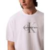 Calvin Klein Minimalist Comfortable Versatile Classic Crew Neck Short Sleeve T-Shirt Men Tops Bright-White 4RB862G-110
