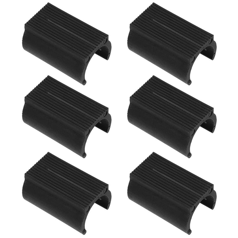 25Pcs Anti-Slip Pads U-Shaped Chair Foot Protectors Plastic Table Leg Covers for Furniture Trampoline Noise Reducing Mats