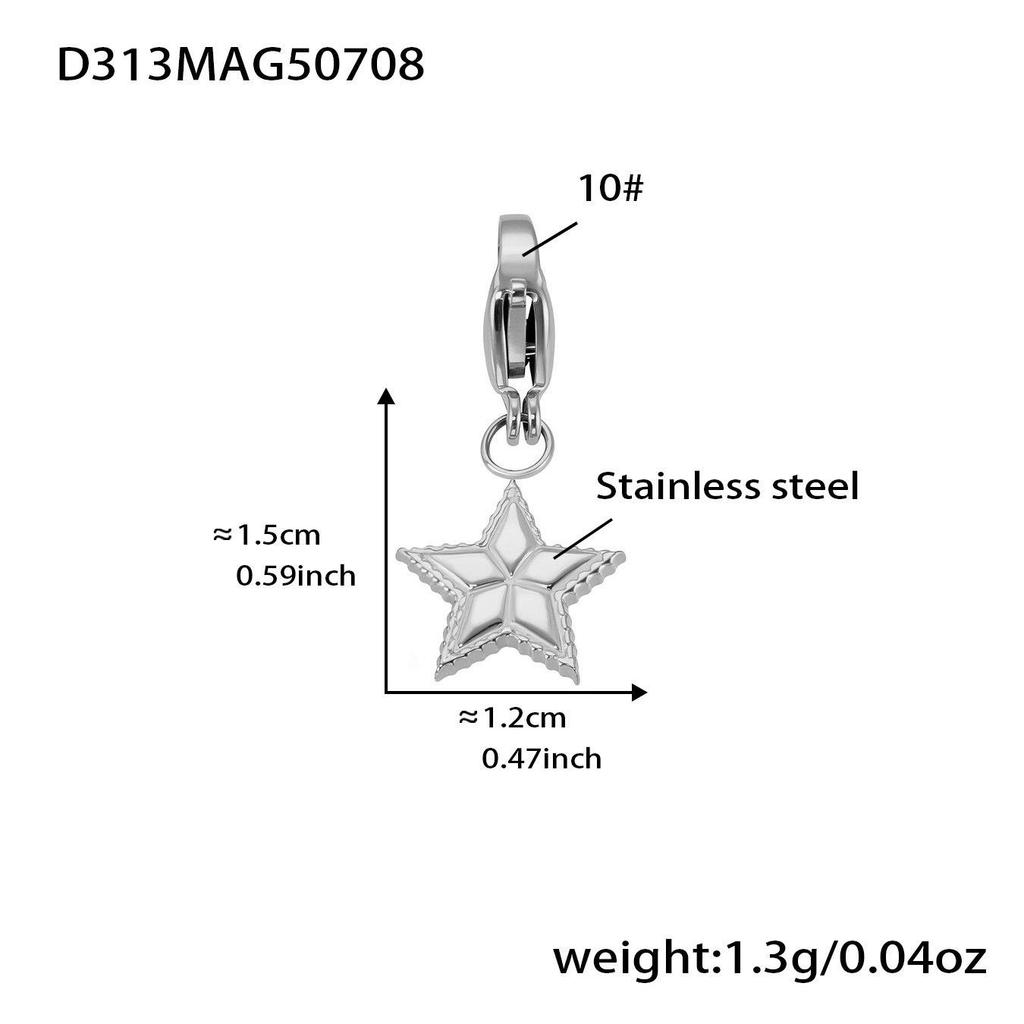 Oumeka Stainless Steel Multi-Pendant Jewelry Set for Women - Versatile Bracelet and Necklace Accessories