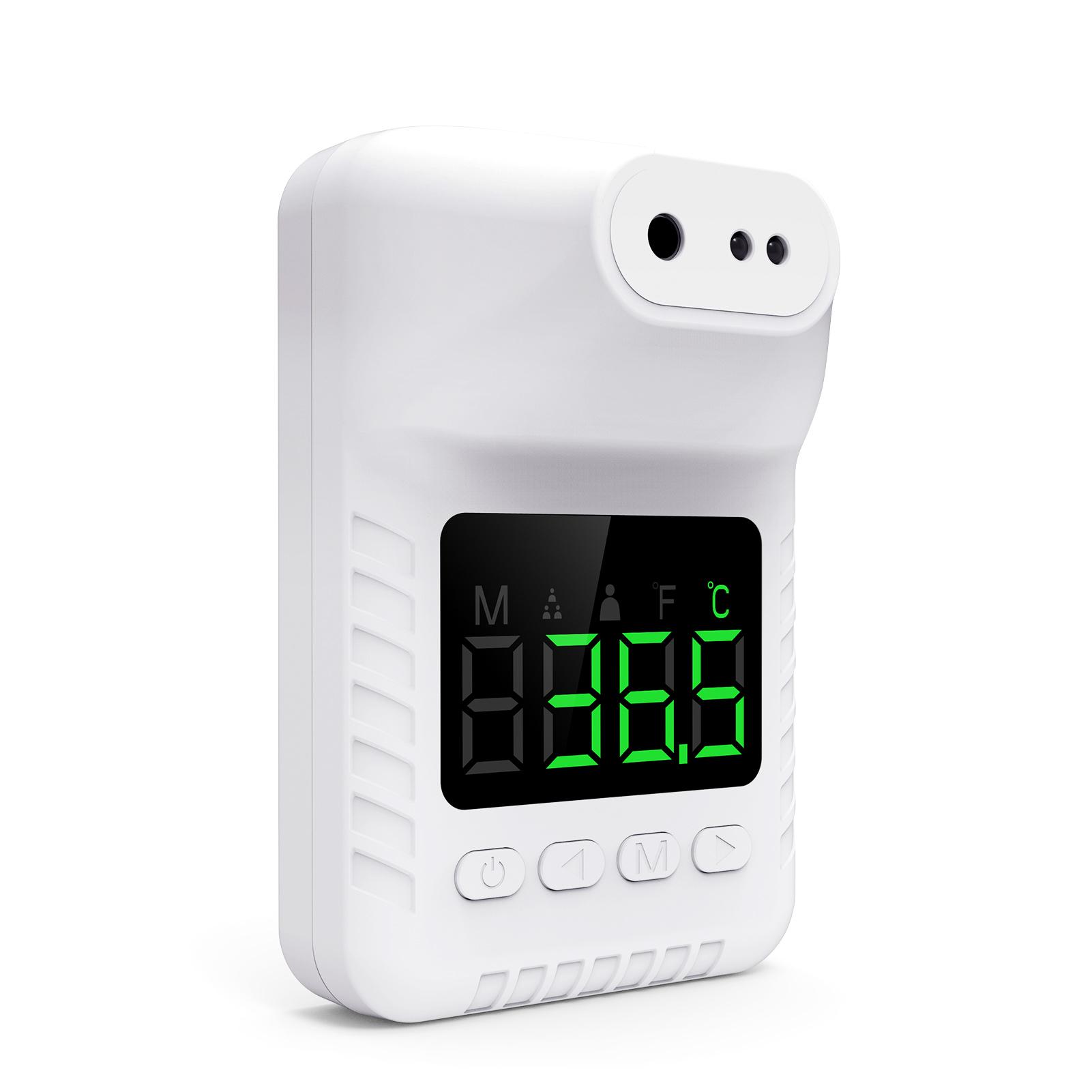 

Неинфракрасный термометр, настенный измеритель температуры лба для взрослых белый