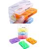 English Color Small Medicine Box Portable One Week Sealed Medicine Box 7-layer Folding Small Medicine Box Portable Medicine Box