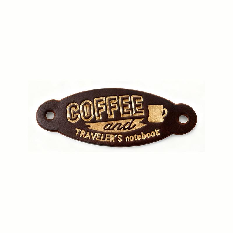 Vintage Brown Traveler'S Notebook Leather Patch 6X2.3Cm Burnished Logo Label & Edge Protector