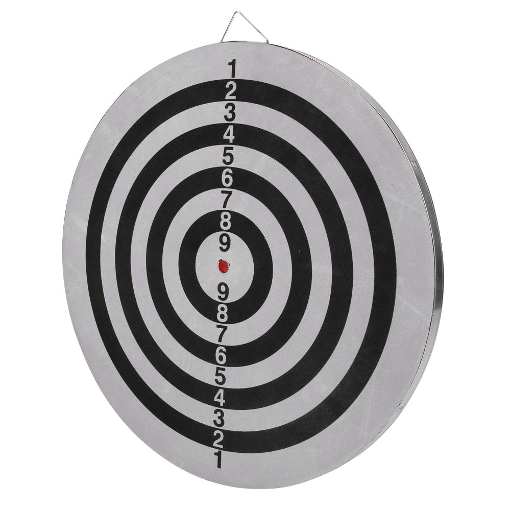 18in Doublefaced Flocking Dart Board Set Students Match Target Metal Pins Accessory