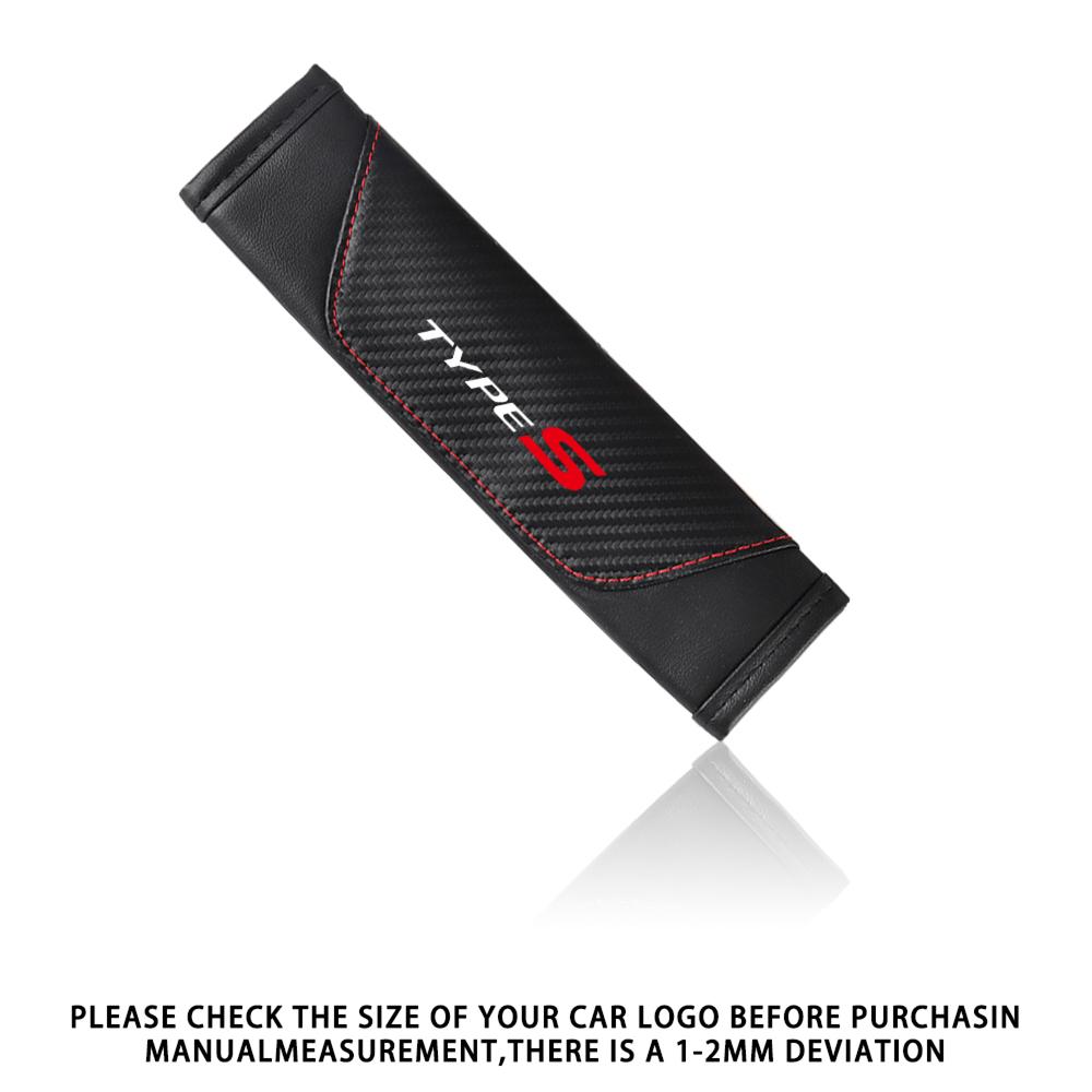 2pcs Car Seat Belt Cover Safety Belt Shoulder Pads Protector Cover Breathable for Honda Type R Type S VTEC DOHC Modulo Vezel Si OT9