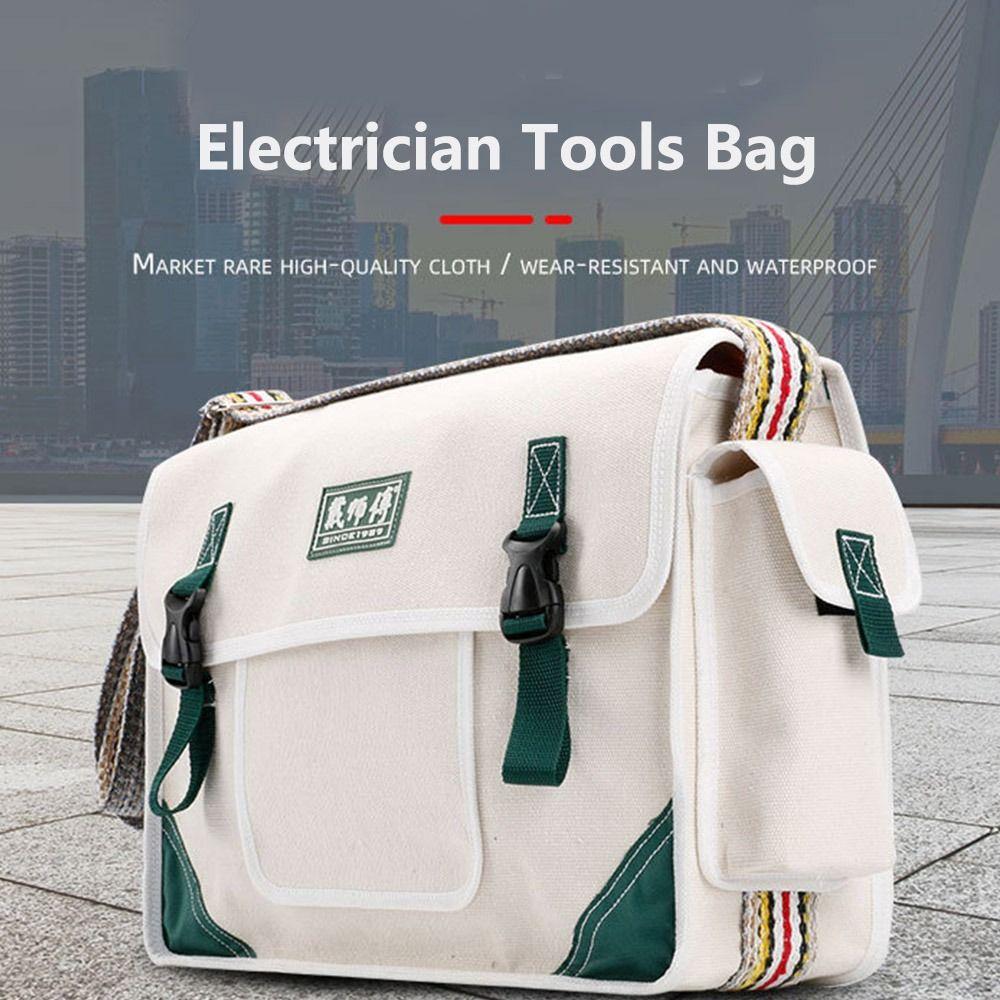 

Большой вместительный набор инструментов электрика, брезентовый органайзер для инструментов, переносная сумка для инструментов для сада