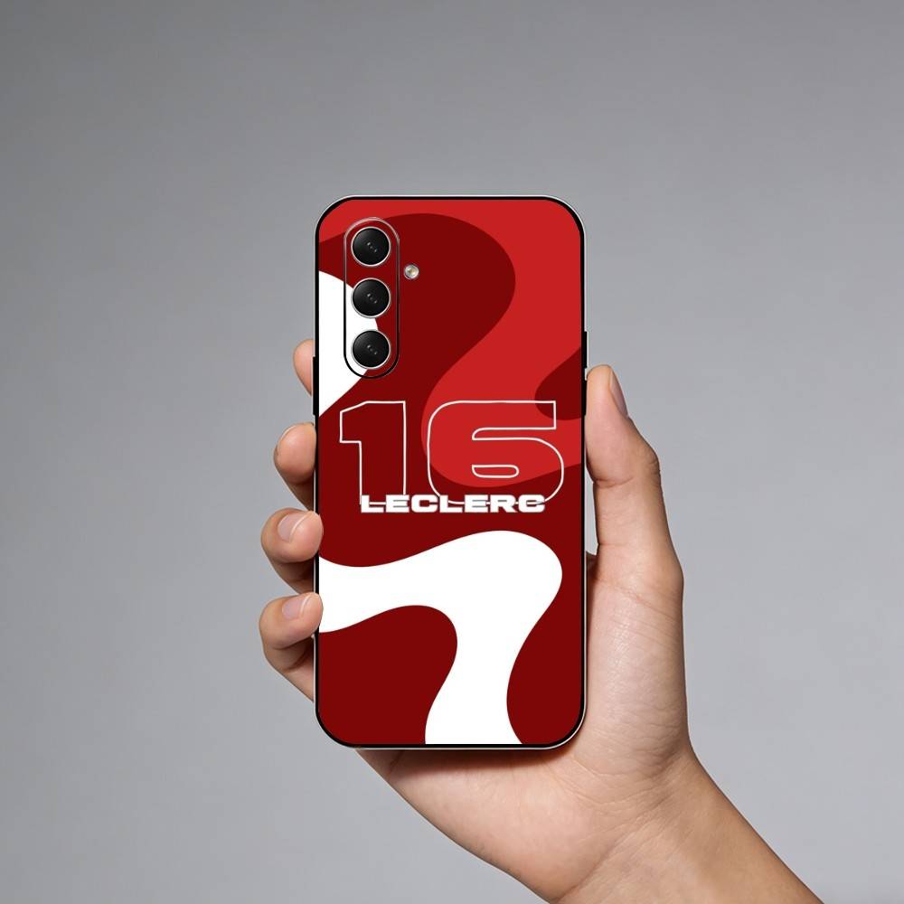 Kierowca Wyścigowy C-Charles Leclerc 16 Etui na Telefon Dla Samsung Galaxy A73,21,22,32,71,53,52,51,80,5G Miękkie Czarne Pokrowiec