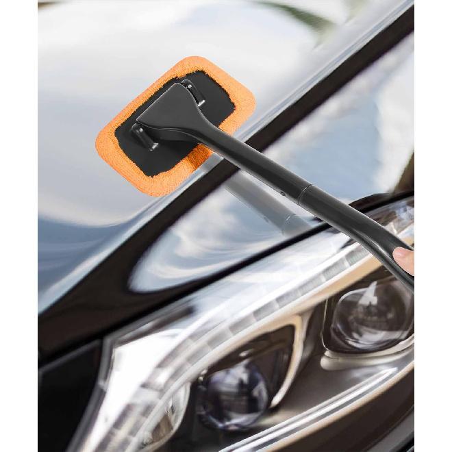 RACOONA Windshield Cleaning Tool,Car Cleaning Window Tool,Car Window Cleaner Tool,Car Accessories Car Window Cleaner With Unbreakable Extendable