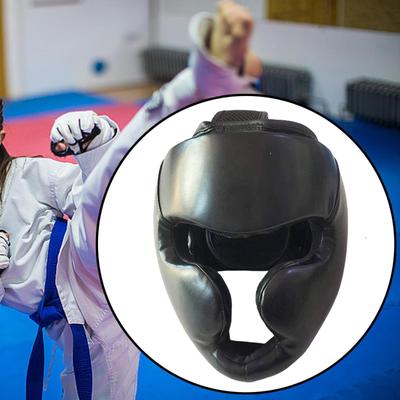 Boxing Headgear Face Cover Adjustable Full Coverage Forehead and Ear Protection