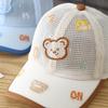 Cartoon Bear Baby Baseball Cap Mesh Breathable Sunshade Cap Cute Kid Sun Hat  Boys Girls