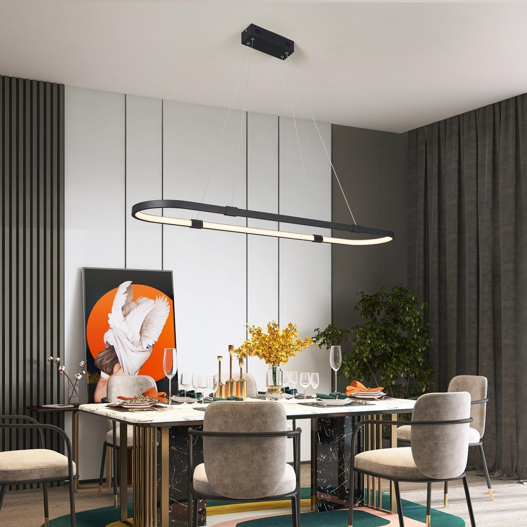 Moderní LED závěsná závěsná svítidla Osvětlení do jídelny Kuchyňský bar Módní závěsná lampa zdarma mail AC90-260V závěsná svítidla