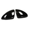 2Pcs Door Mirror Cap Left Right Glossy Black Rearview Mirror Cover Replacement for Chevy Cruze