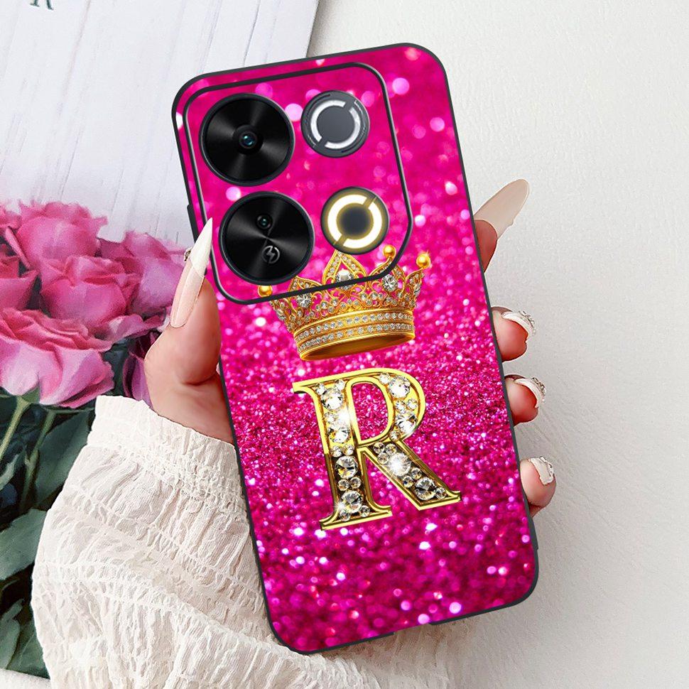 For ITEL P65 Case Cute Letters Silicon Soft TPU Back Cover For ITEL P 65 P65 4G Phone Case ITELP65 2024 ShockProof Coque Fundas