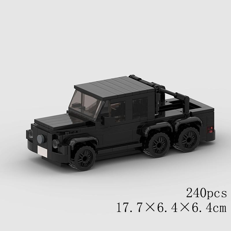 MOC Off Road Car Building Blocks Pickup Truck Bricks Cross Country Jeep SUV Humvee Speed Race City Overland Technical vehicle