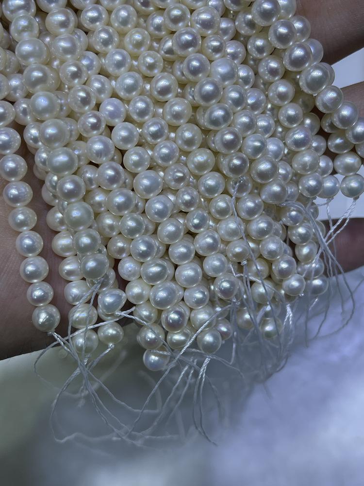 1Strand White Pearl 2-10mm For Jewelry Making DIY Necklace Bracelet Earrings Accessory Support Dropshipping