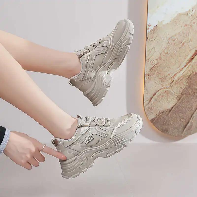 Tied Cream Woman Spring Shoes Size 34 Woven Luxury Shoes Sneakers Luxury Famous Brand Sports Athletics Leading Topanky