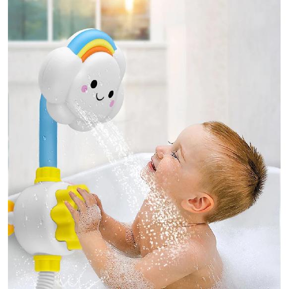 New Bath Toys for Baby Water Game Clouds Model Faucet Shower Water Spray Toy For Children Squirting Sprinkler Bathroom Kids Gift A