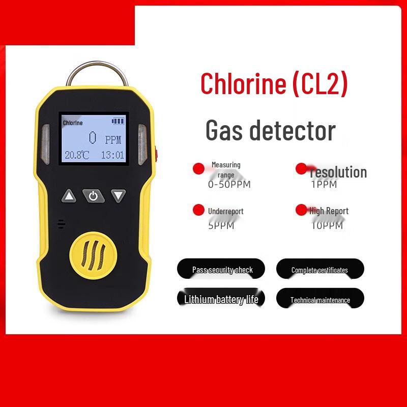 CHUGOUXIANG Chlorine Gas Detector CN plug (adapter included)