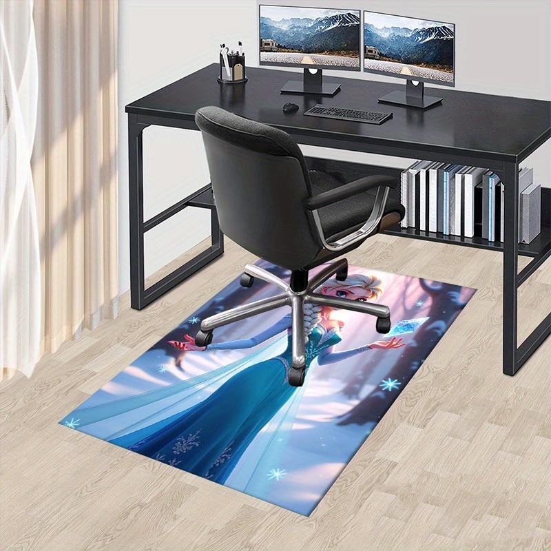 3D Printed Elsa,Frozen,Snowflake Anti-Slip Rug - Machine Washable Office Rug for Living Room, Bedroom, Office - Multiple Sizes