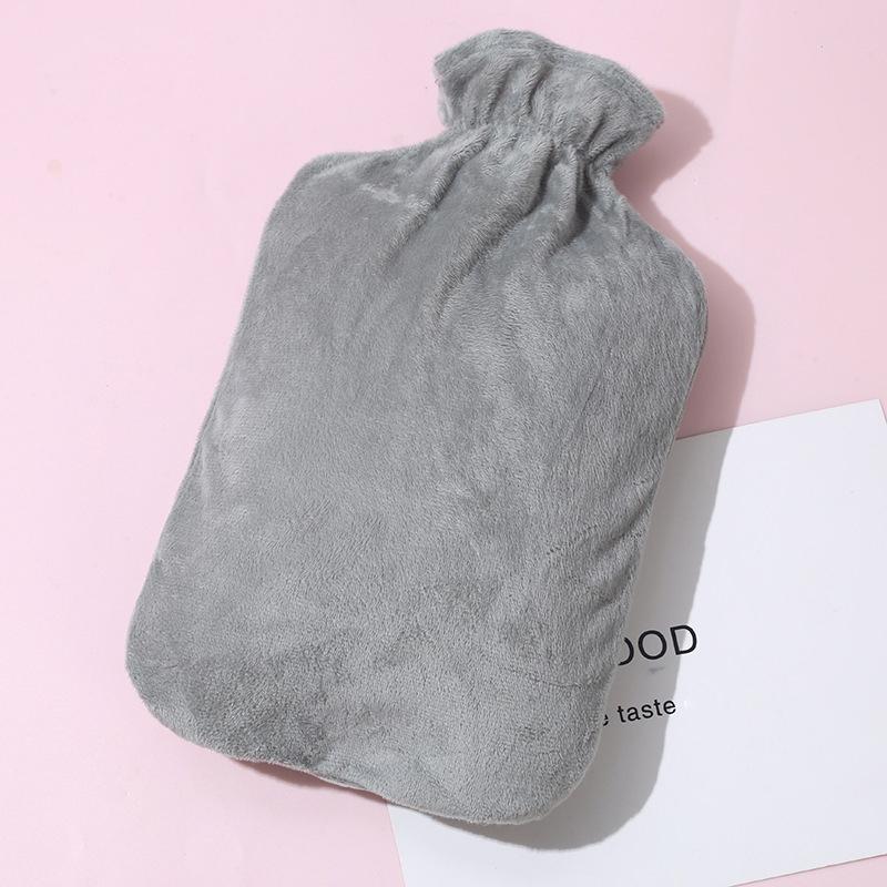 

1L/2L Plush Hot Water Bottle – Leak-Proof Large-Capacity Bed & Abdomen Warmer Soft Cover For & Winter Heat