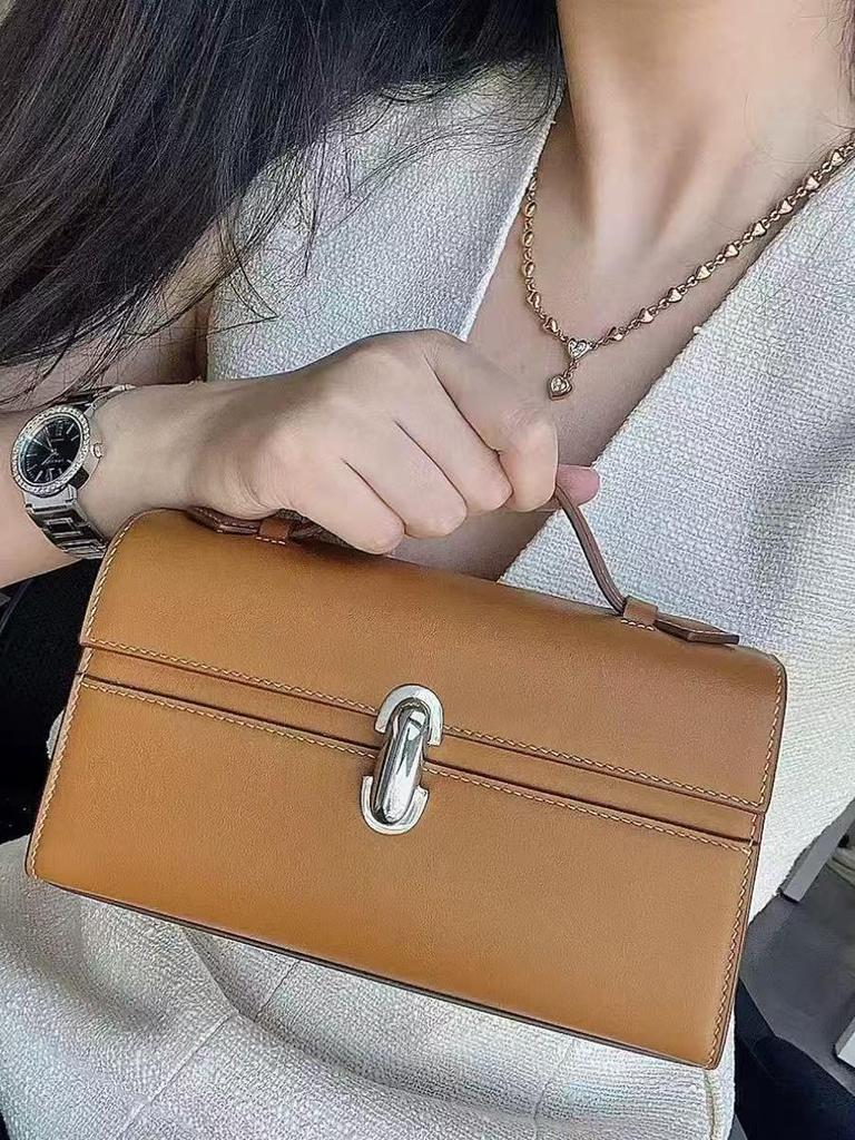 Borsa a Mano Savette di Nicchia: Chic Design Francese Piccola Borsa a Tracolla Quadrata & Pochette da Mano