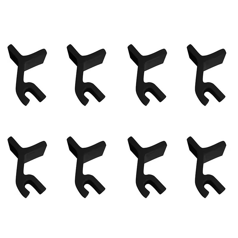 

8 шт. укладчики противней для выпечки укладчики лотков разделители противней набор держатель для укладки противней и противней 8pcs чёрный