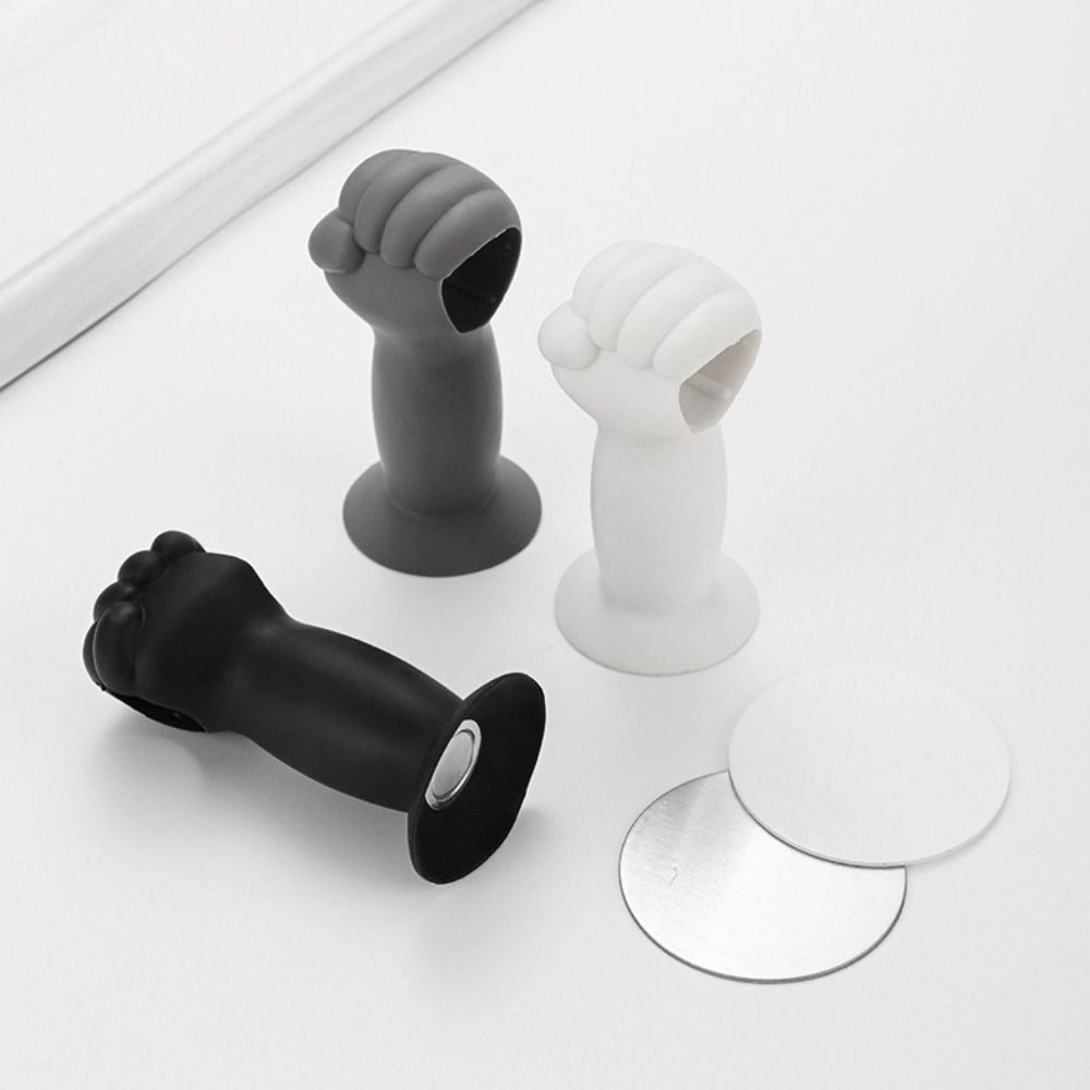 Silicone Silicone Door Stop Suction Cup Silence Protection Door Handle Cover Anti-Damage Protective Pad Silent Protection Pad