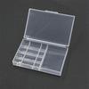 1Pcs Universal Aa Battery Storage Box Transparent Plastic Battery And 4-In-1 Charging Cable Organizer Case