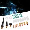 30pcs TIG Glass Cup 4#12# Gas Lens Collet Body Back Cap for WP92025 TIG Welding Torch (30pcs )