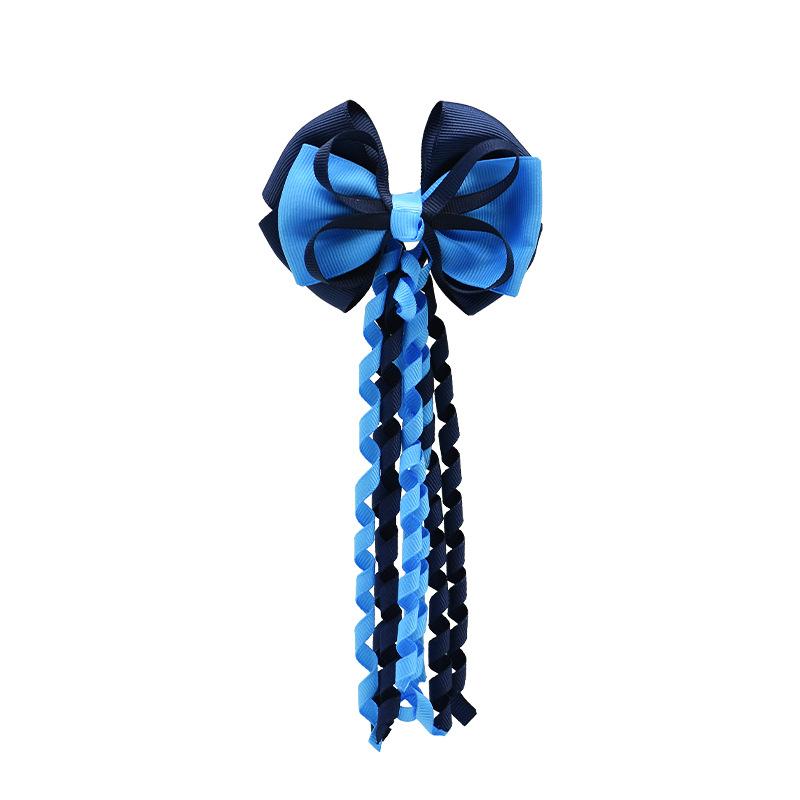 Festival Hair Clips Bow Hairpins Curly Ribbon Tassels Hair Decoration For Girls Hair Accessories