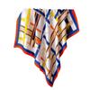 Style Chain 90 Simulation Silk Large Square Scarf Large Printing Shawl Commuting Versatile Herringbone Scarf Headscarf Female New