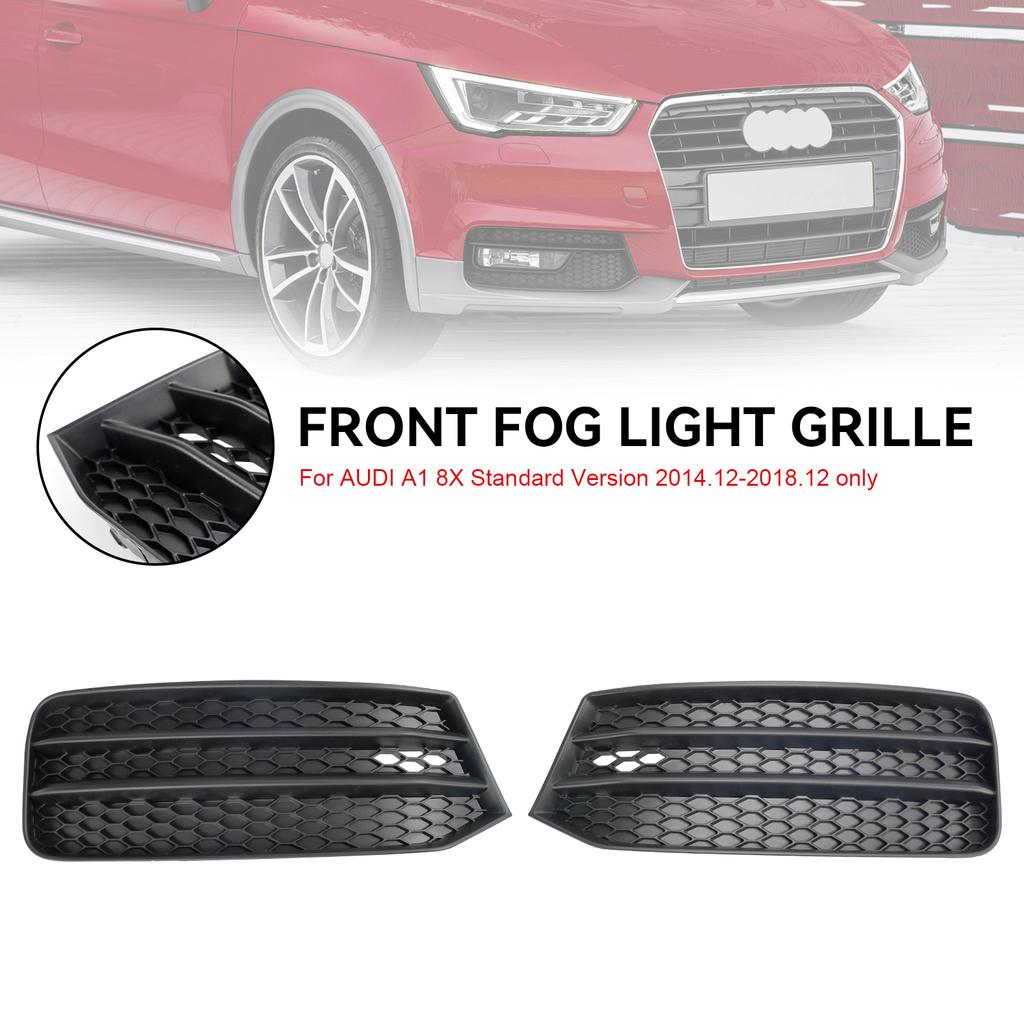 2PCS Front Bumper Fog Light Cover Grill Grille 8XA807681B 8XA807682B Fit A1 8X 2015-2018