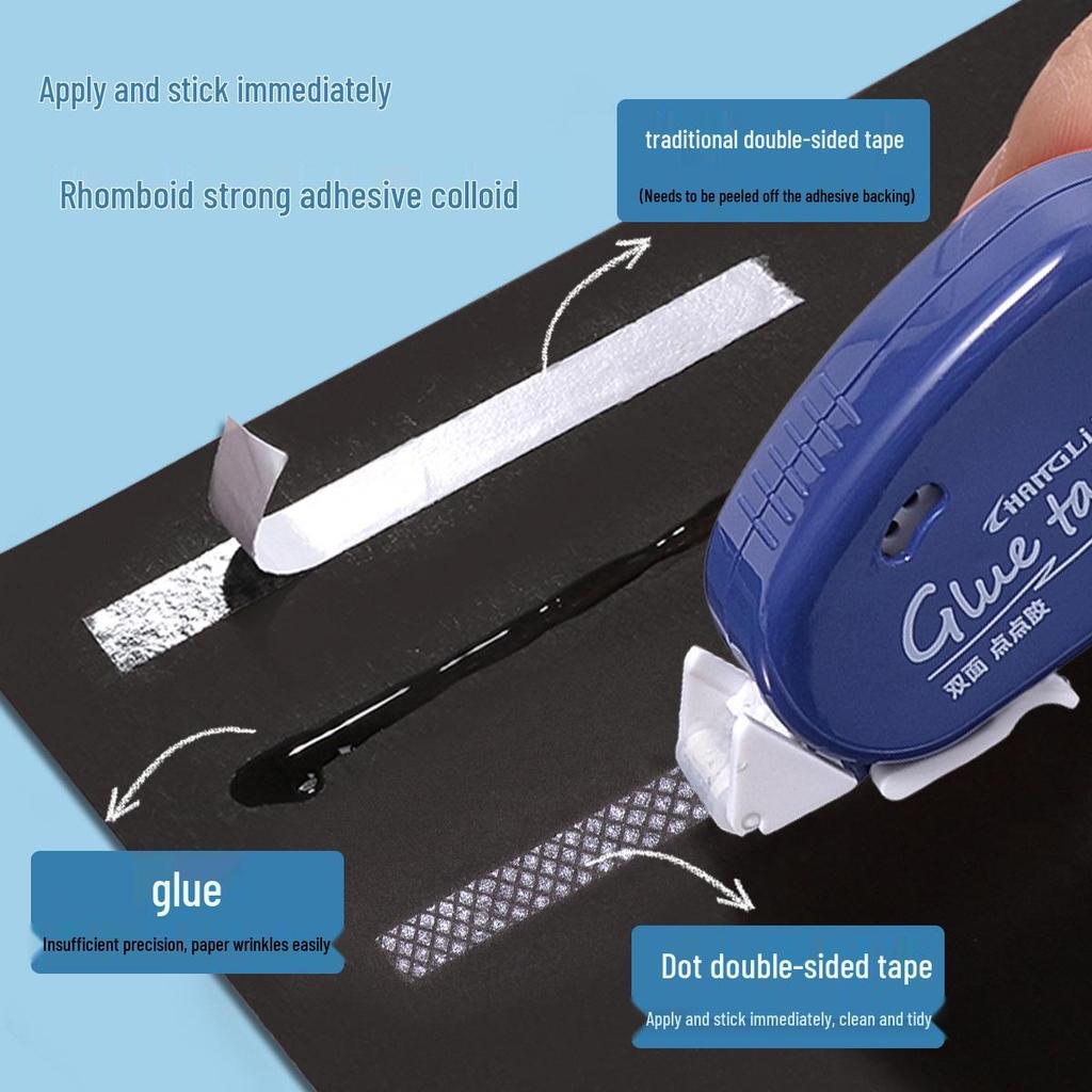 Longli Double-Sided High Viscosity Transparent Glue Tape for Students and Office Use