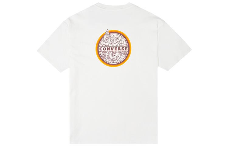 Converse Drop Shoulder Sleeve T-Shirt Men s White 10022786-A01 L