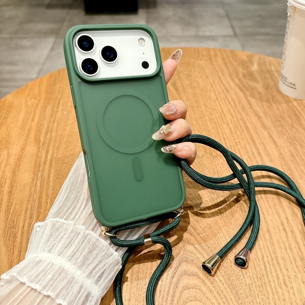 Λουράκι Lanyard Χιαστί Ματ Μαγνητικό Για Θήκη Magsafe Για iPhone 17 Pro Max 16 15 14 Plus 13 12 11 XR Κάλυμμα Ασύρματης Φόρτισης