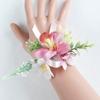 Artificial Silk Flower With Pin Clip Realistic Flower Decoration Set For Elegant Wedding Corsage And Wrist Flower