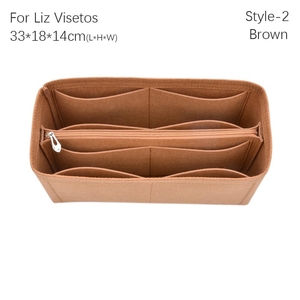 Filz-Einsatz-Futterbeutel Organizer Handtasche Tote Bag Innentasche Für Liz Visetos / Anya Visetos