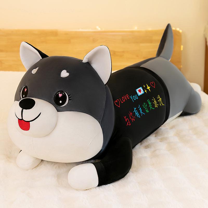 

Adorable Husky Plush Pillow – Long Striped Stuffed Animal for Kids Bedtime 70 cm