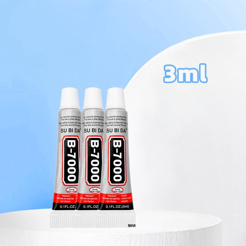 B-7000 Needle Tip Transparent Glue for Phone, Screen Repair, & DIY Jewelry - Strong, Soft Tube Adhesive
