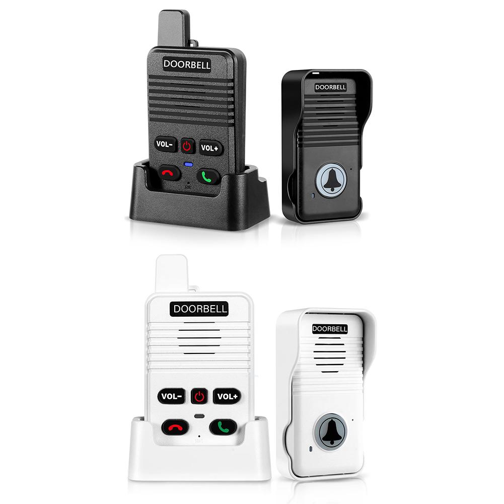 Wireless Voice Duplex Intercom Doorbell 500M House Home Audio with Rechargeable Battery Duplex Door Bell for Factory Office