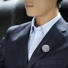 Stylish Small Rhinestone Alloy Flower Brooch