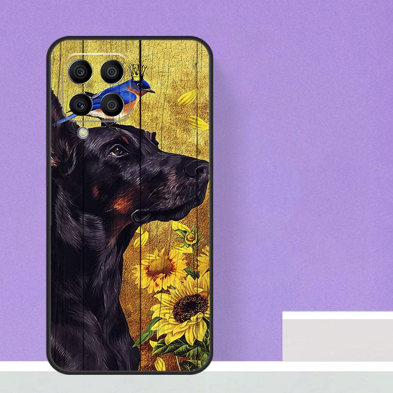 Dobermann Hund Für Samsung Galaxy M55 M15 M13 M33 M53 M20 M30s M31s M12 M32 M52 M11 M51 M14 M34 M54 Hülle