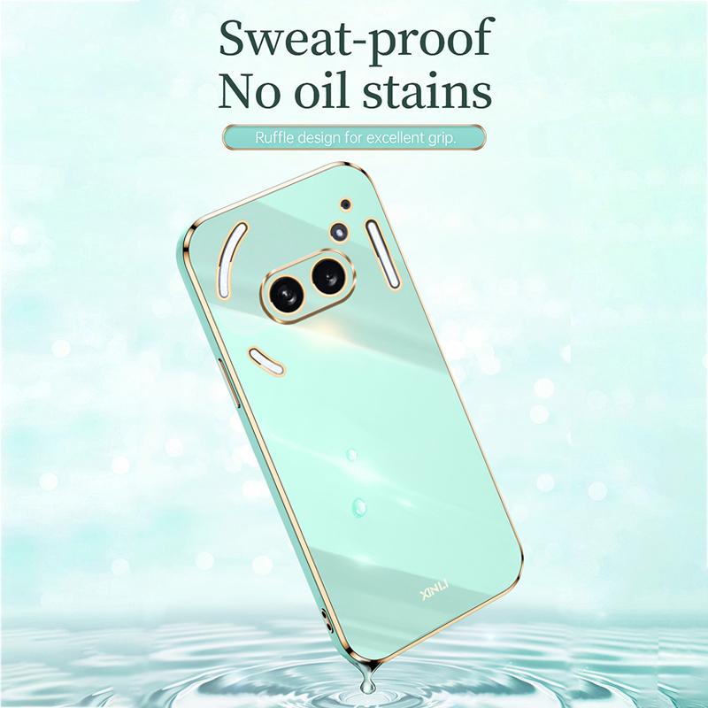 XINLI For Nothing Phone (2a) TPU Case Electroplating Edge Protective Phone Cover