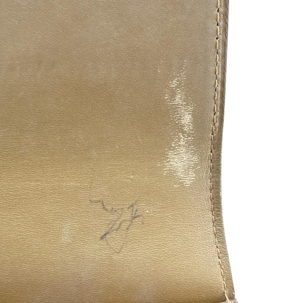 LOUIS VUITTON Monogram mat leather Portefeiulle Sarah Purse beige leather Used