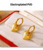 18K Gold-Plated Heart Earrings with Diamonds, Non-Fading Retro Style, European & American Inspired