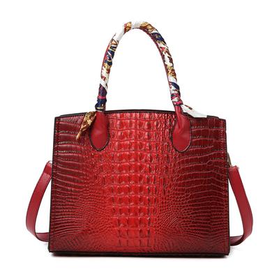 Crocodile Pattern Bag Women's New European and American Tote Bag One-shoulder Crossbody Women's Handbag Handbag Bag