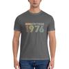Vintage 1976 50th Birthday Gift Sweatabsorbing Tshirt Street Sports Fashion Sense Tee