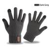 Farbe Vollfinger Mode Herren Fäustlinge Herren Strickhandschuhe Handschuhe Herbst Winter Handschuhe