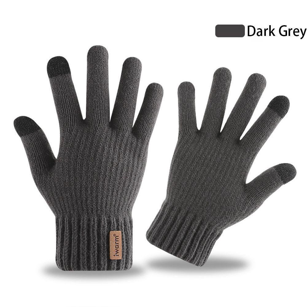 Farbe Vollfinger Mode Herren Fäustlinge Herren Strickhandschuhe Handschuhe Herbst Winter Handschuhe