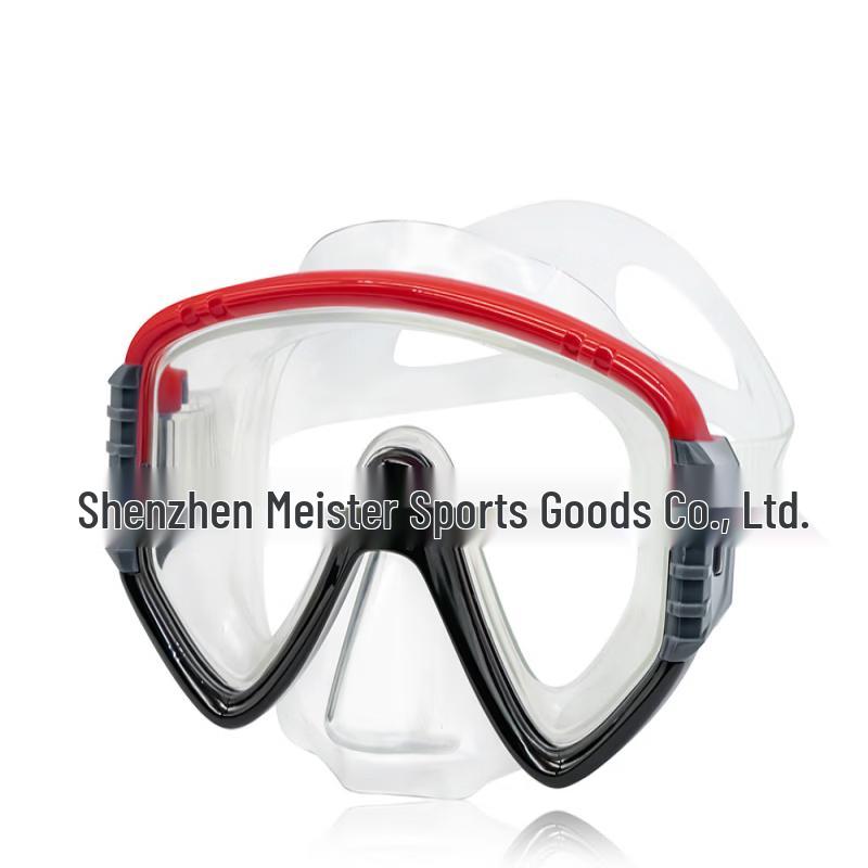 Pulian Wide View Adult Free Dive Swim Mask with Nose Cover