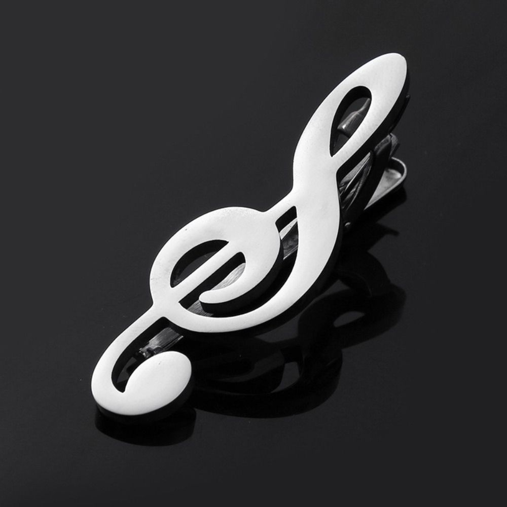 Treble Clef Guitar Tie Clip Instrument Piano Necktie Buckle Music Note Tie Pin Concert Accessories